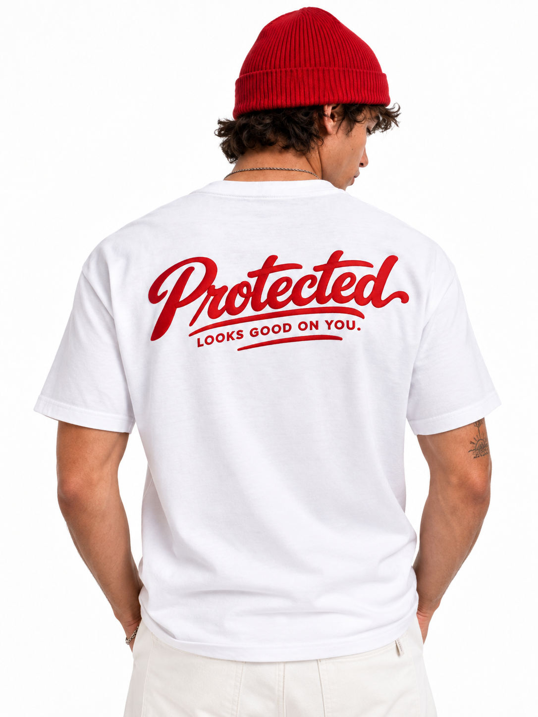 Protected printed on a tee